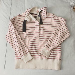 Joule Red Stripe Pullover